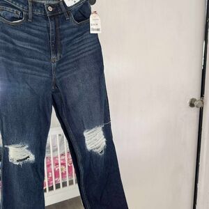 Classic Blue Distressed Women's Jeans